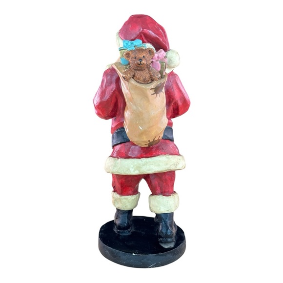 Vintage Santa Claus Figurine with Scroll and Toy Sack - Picture 5 of 8